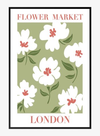 British Capital Blossoms Print