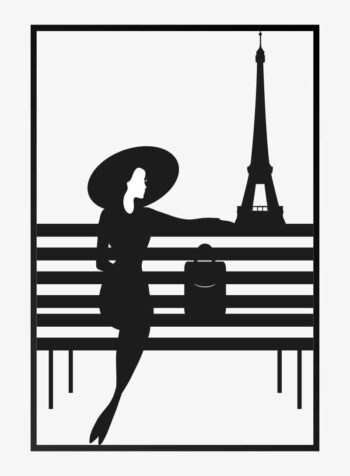 Parisian Afternoon Silhouette Print