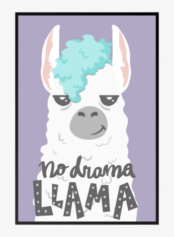 No Drama Llama Print