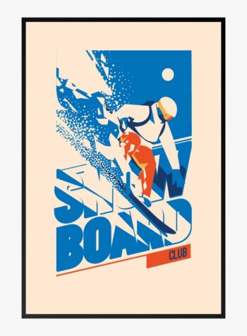Midnight Sun Snowboarding Print