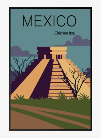 Steps of Chichen Itza Print
