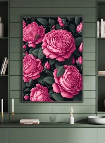 Velvet Blossoms Nocturne Print | ZINLAPA Thailand