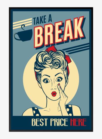 Retro Whisper: Coffee Confidential Print