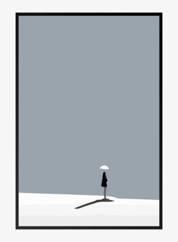 ความโดดเดี่ยวในภาพพิมพ์ขาวดำ