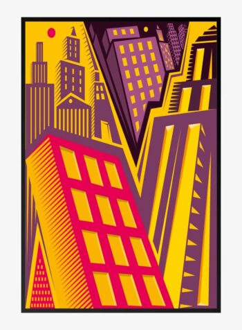 Sunset Metropolis Rhythm Print