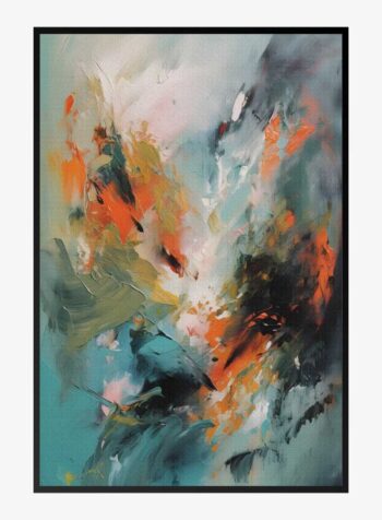 Ethereal Color Storm Print