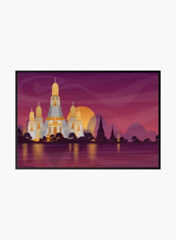 Twilight over Wat Arun Print
