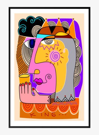 The Abstract Monarch Print