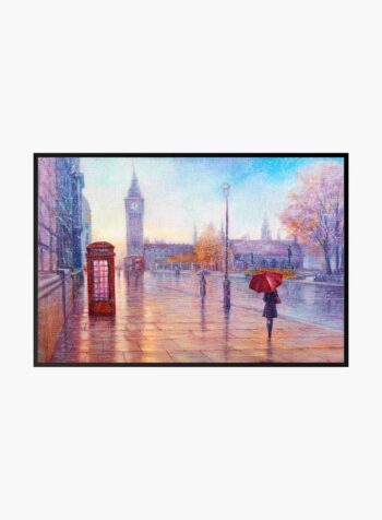 Rainy Twilight in London Print