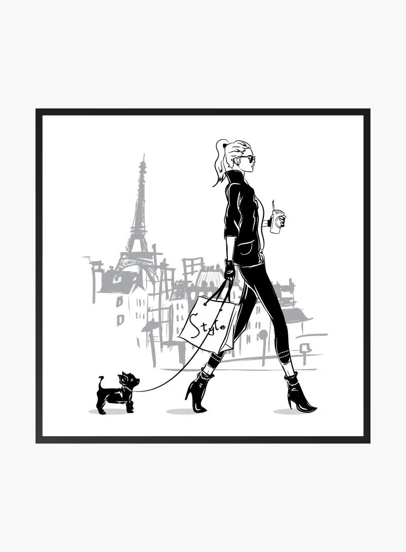 Stride Amidst Parisian Lines Print