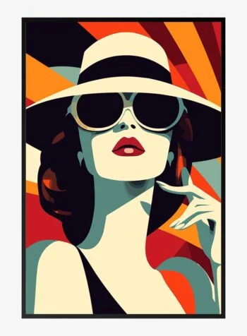 Retro Glamour in Sunlight Print