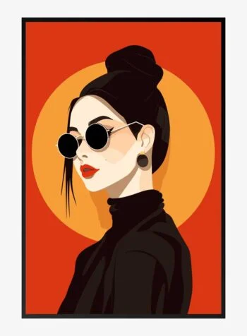 Lady of the Sunset Print