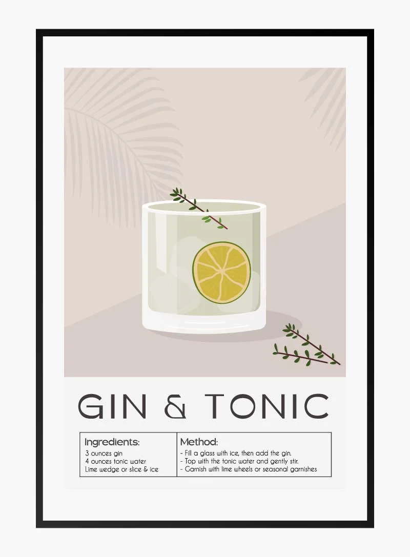 Refreshing Gin and Tonic Print