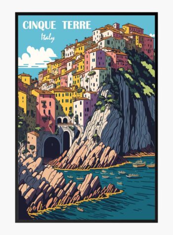 Cinque Terre's Coastal Palette Print