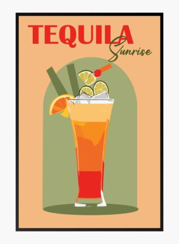 ภาพพิมพ์แสงแรกของ Tequila Sunrise