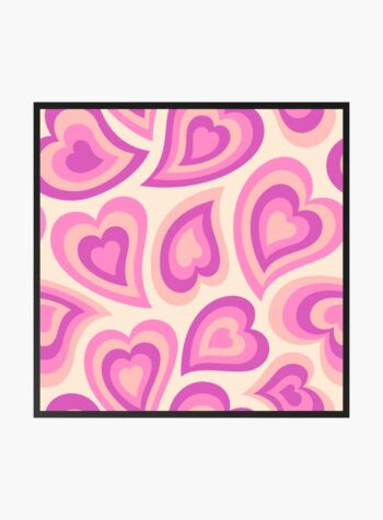 ลายพิมพ์ Groovy Heart Vibes